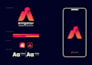 do gradient tech crypto app startup logo design